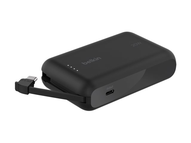 Belkin Batterie de secours 10 000 mAh 20 W avec câble USB-C intégré – Image 3