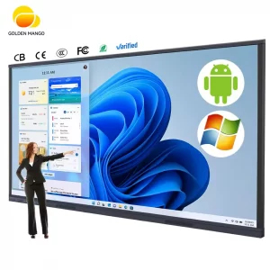 Tableau blanc interactif 110" 4K tactile – Écran collaboratif grand format