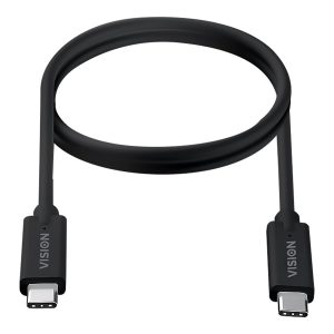 Câble USB-C 2 m VISION USB 3.2 10 Gb/s 5 A – Garantie à vie