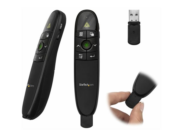 StarTech PRESREMOTEG – Télécommande de présentation sans fil avec pointeur laser vert 27 m – Image 4
