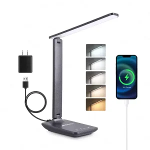 Lampe de Bureau LED Tactile – 5 Températures de Couleur & Intensité Réglable