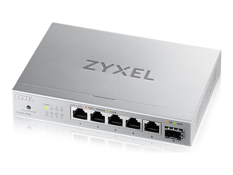 Zyxel XMG-105 – Switch 5 ports 2,5 GbE – 10G SFP+ – Non manageable