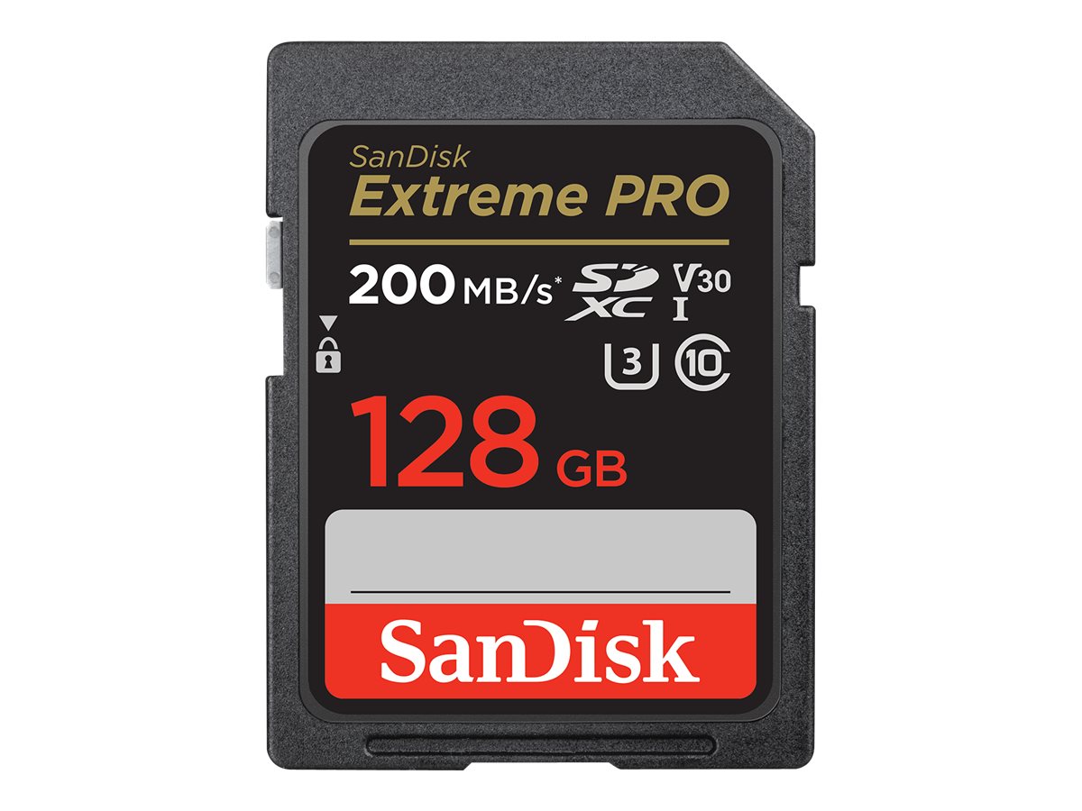 SanDisk Extreme PRO 128 Go – Carte SDXC UHS-I U3 V30