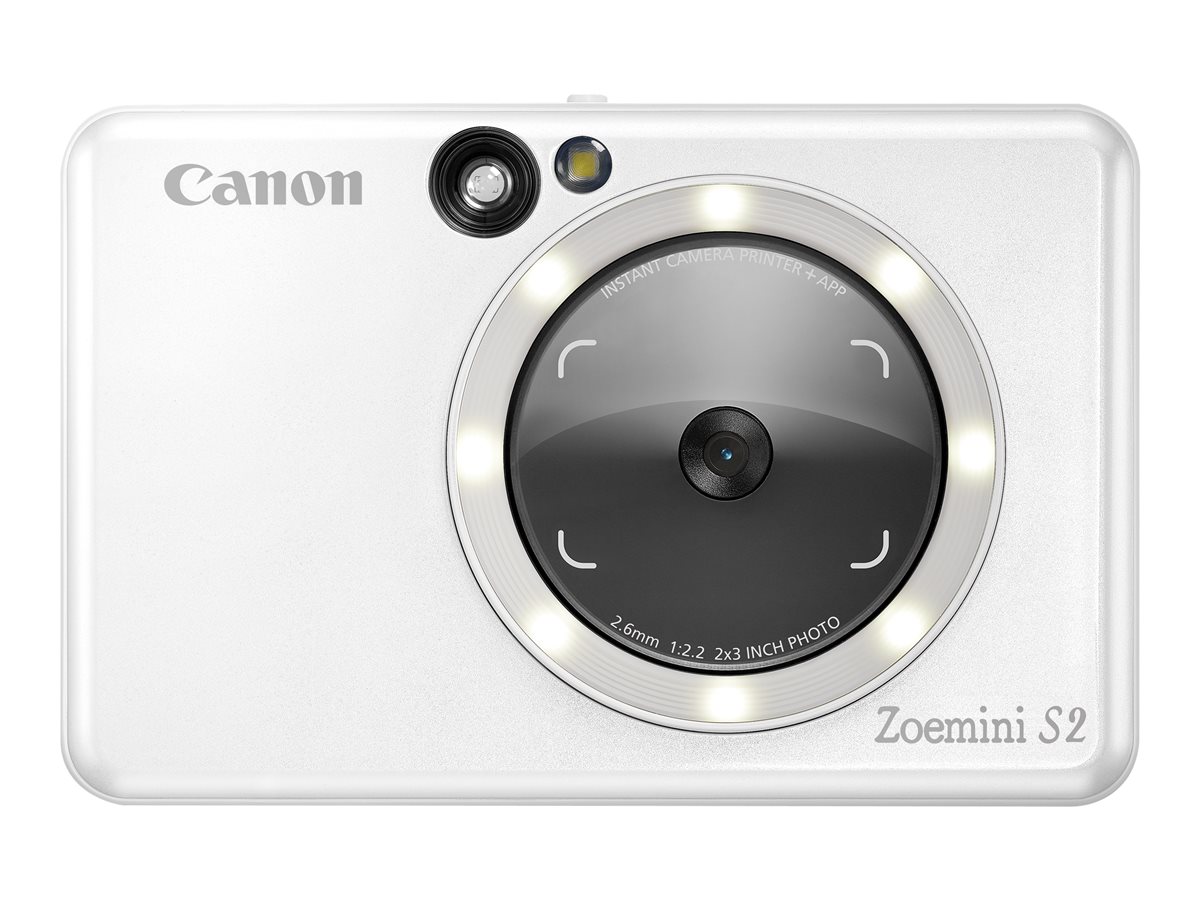 Canon Zoemini S2 – Appareil photo instantané numérique 8 MP blanc perle