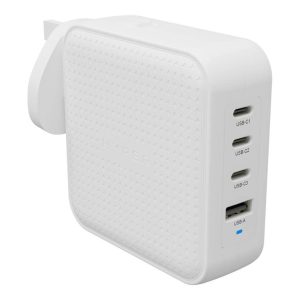 Targus HyperJuice Chargeur de voyage GaN 100W – 4 ports USB-C + USB-A