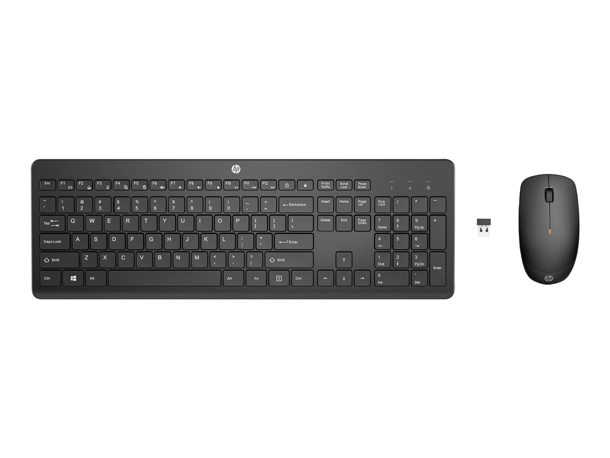 HP 235 – Ensemble clavier et souris sans fil AZERTY – Noir – Image 2